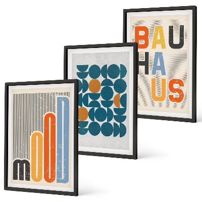 Cadre photo mural Motifs géométriques Bauhaus