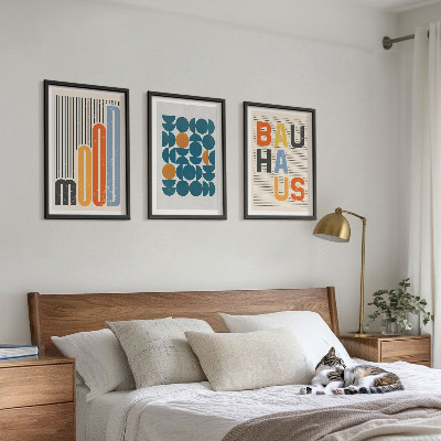 Cadre photo mural Motifs géométriques Bauhaus