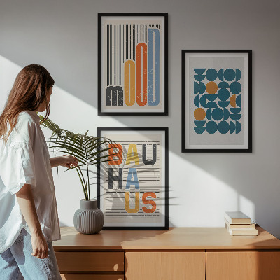 Cadre photo mural Motifs géométriques Bauhaus