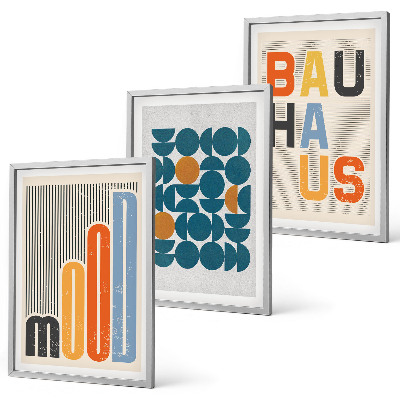 Cadre photo mural Motifs géométriques Bauhaus