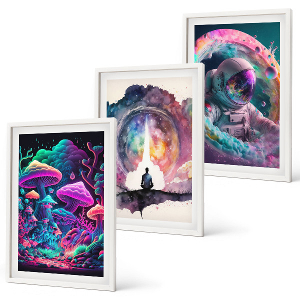 Cadre photo mural Illustrations fantastiques colorées