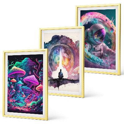 Cadre photo mural Illustrations fantastiques colorées