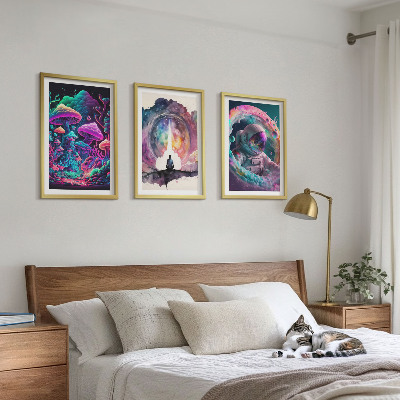 Cadre photo mural Illustrations fantastiques colorées