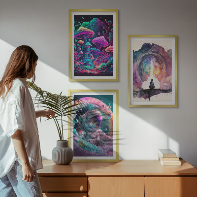 Cadre photo mural Illustrations fantastiques colorées