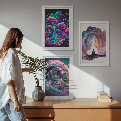 Cadre photo mural Illustrations fantastiques colorées