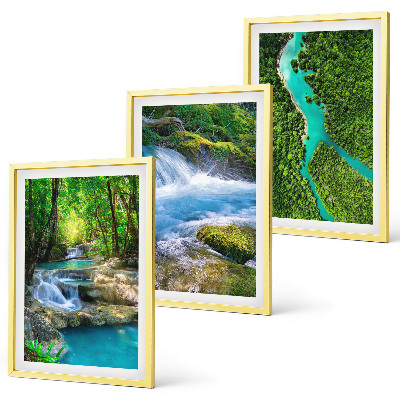 Cadre photo mural Forêts verdoyantes, eaux cristallines