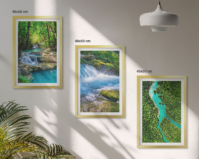 Cadre photo mural Forêts verdoyantes, eaux cristallines