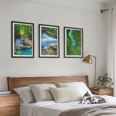 Cadre photo mural Forêts verdoyantes, eaux cristallines