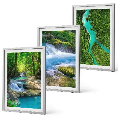 Cadre photo mural forêts verdoyantes et eaux cristallines