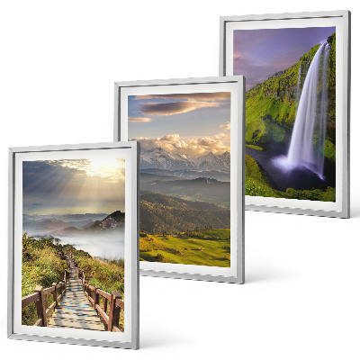 Cadre photo mural Paysages de montagne cascade