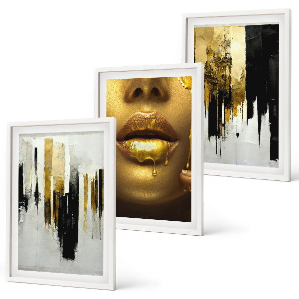 Cadre photo mural Peinture de portrait abstrait
