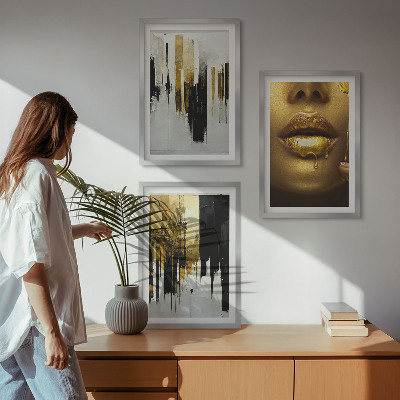Cadre photo mural Peinture de portrait abstrait