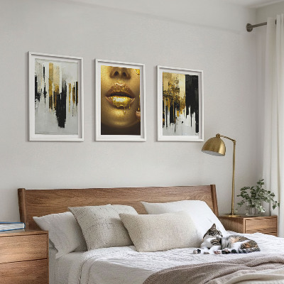 Cadre photo mural Peinture de portrait abstrait