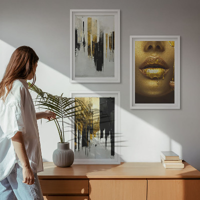 Cadre photo mural Peinture de portrait abstrait