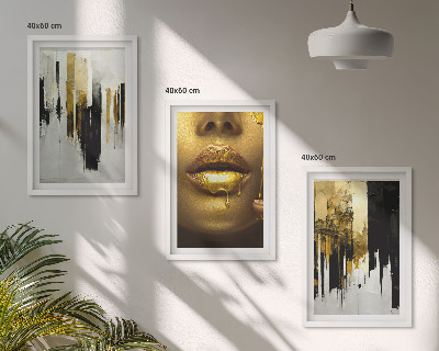 Cadre photo mural Peinture de portrait abstrait