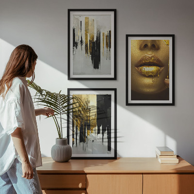 Cadre photo mural Peinture de portrait abstrait