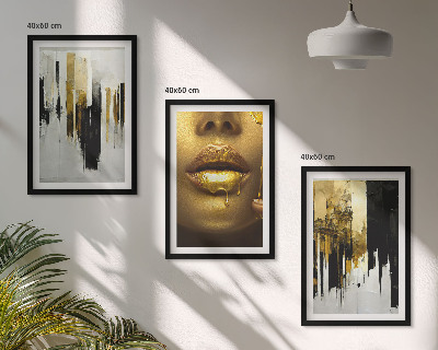 Cadre photo mural Peinture de portrait abstrait