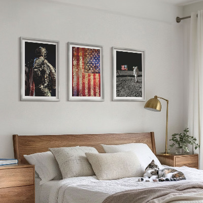 Cadre photo mural Symboles américains Drapeau des États-Unis