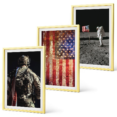 Cadre photo mural Symboles américains Drapeau des États-Unis