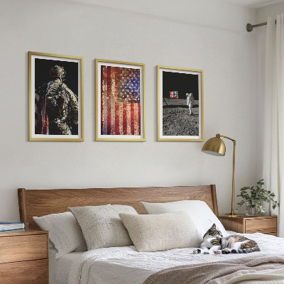 Cadre photo mural Symboles américains Drapeau des États-Unis