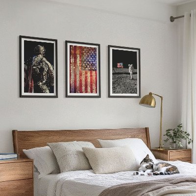 Cadre photo mural Symboles américains Drapeau des États-Unis