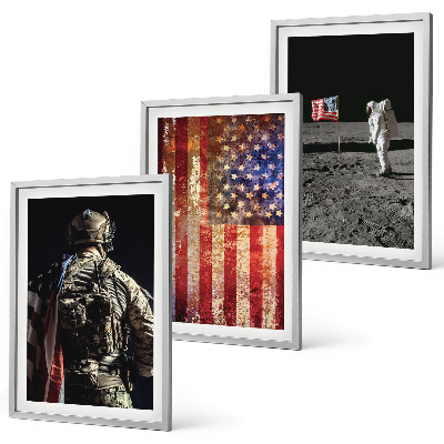 Cadre photo mural Symboles américains Drapeau des États-Unis