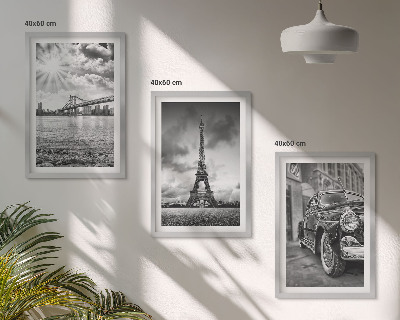 Cadre photo mural Vues de la ville, ponts, tour Eiffel