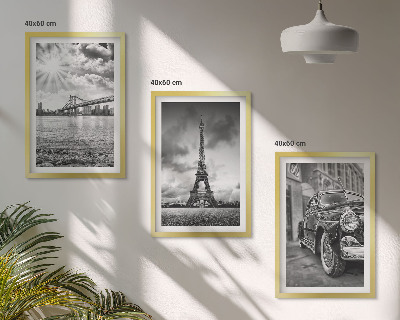 Cadre photo mural Vues de la ville, ponts, tour Eiffel