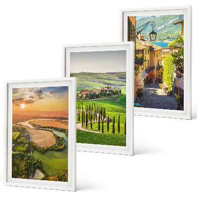 Cadre photo mural Paysages italiens rue fluviale
