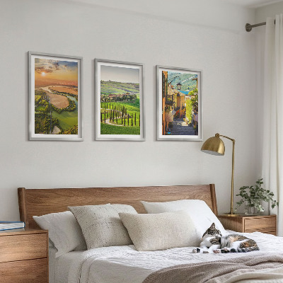 Cadre photo mural Paysages italiens rue fluviale