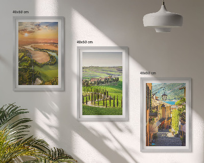 Cadre photo mural Paysages italiens rue fluviale