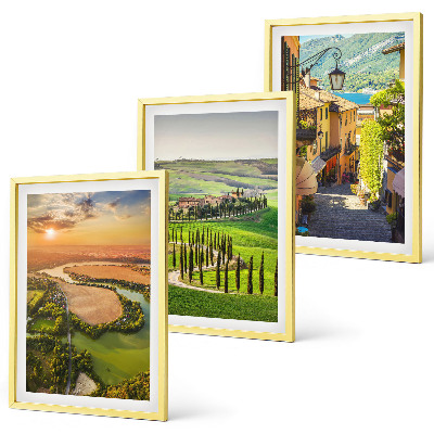 Cadre photo mural Paysages italiens rue fluviale