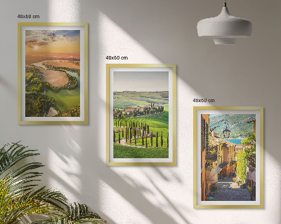 Cadre photo mural Paysages italiens rue fluviale