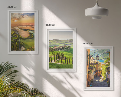 Cadre photo mural Paysages italiens rue fluviale