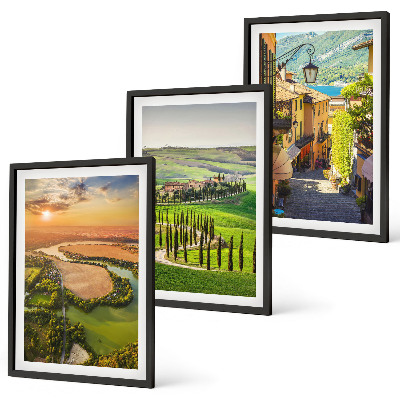 Cadre photo mural Paysages italiens rue fluviale