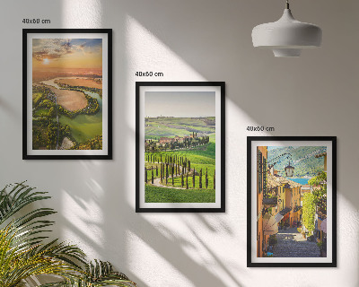 Cadre photo mural Paysages italiens rue fluviale