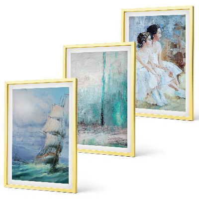 Cadre photo mural Danseuse abstraite de la mer sur un navire
