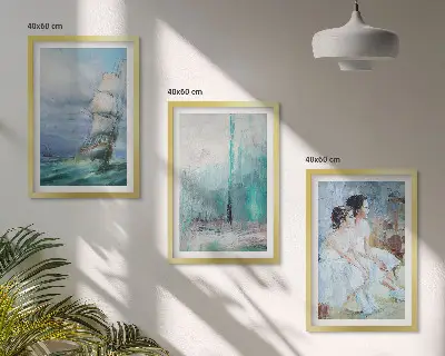 Cadre photo mural représentant une danseuse abstraite de la mer sur un navire