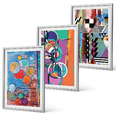 Cadre photo mural Géométrie de cercles abstraits colorés