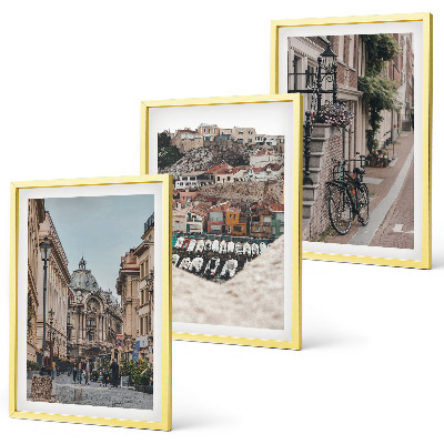 Cadre photo mural Les charmantes rues du port de la ville