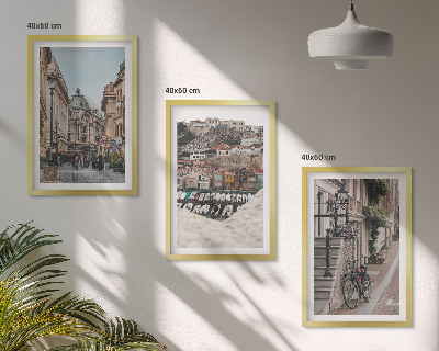 Cadre photo mural Les charmantes rues du port de la ville