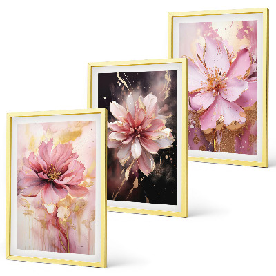 Cadre photo mural Compositions florales de roses et de blanc