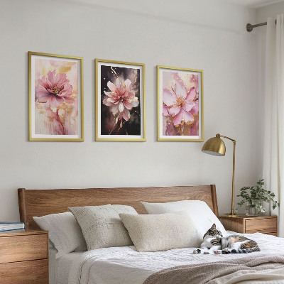 Cadre photo mural Compositions florales de roses et de blanc