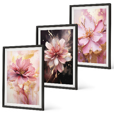 Cadre photo mural Compositions florales de roses et de blanc