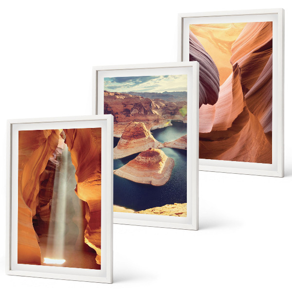 Cadre photo mural Cascade dans les gorges du canyon