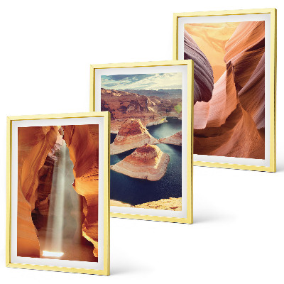 Cadre photo mural Cascade dans les gorges du canyon