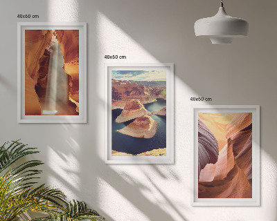 Cadre photo mural Cascade dans les gorges du canyon