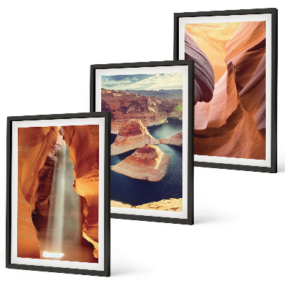 Cadre photo mural Cascade dans les gorges du canyon