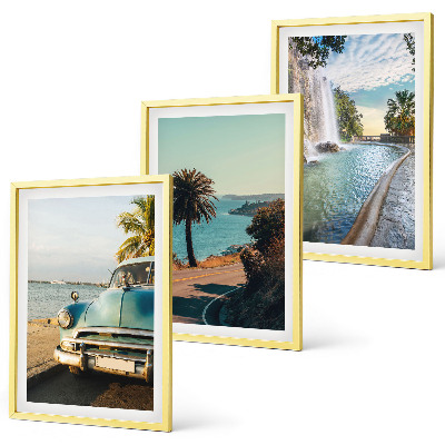 Cadre photo mural Cascade de palmiers de vacances