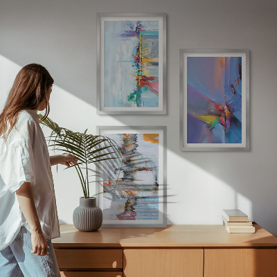 Cadre photo mural Compositions de peinture abstraite